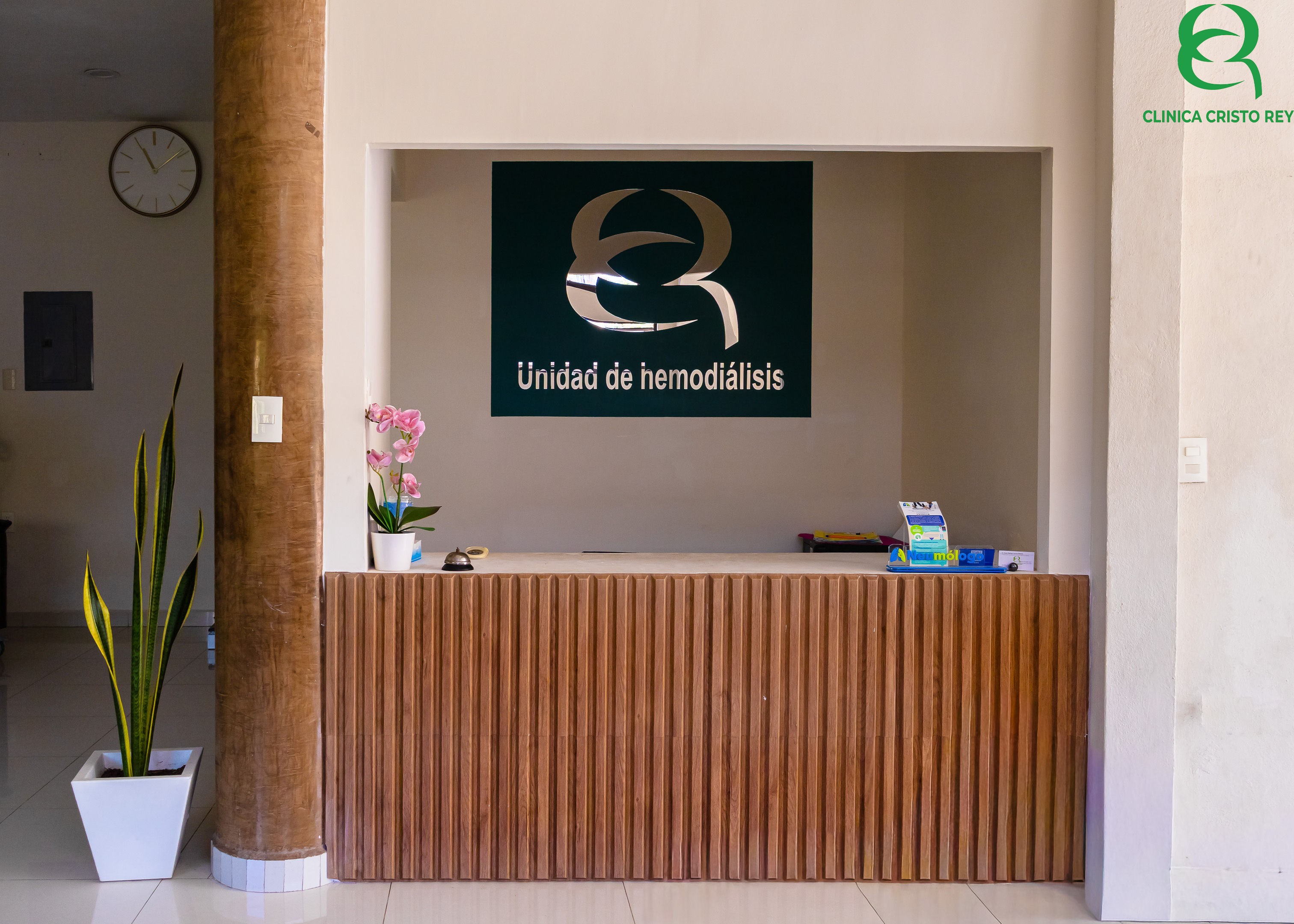 Recepción de la unidad de hemodiálisis